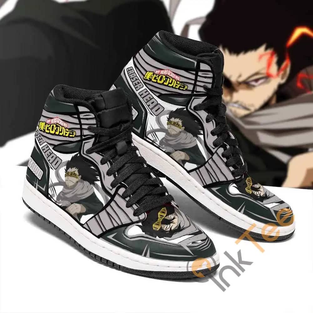 Aizawa Eraserhead Custom My Hero Academia Sneakers Anime Air Jordan Shoes