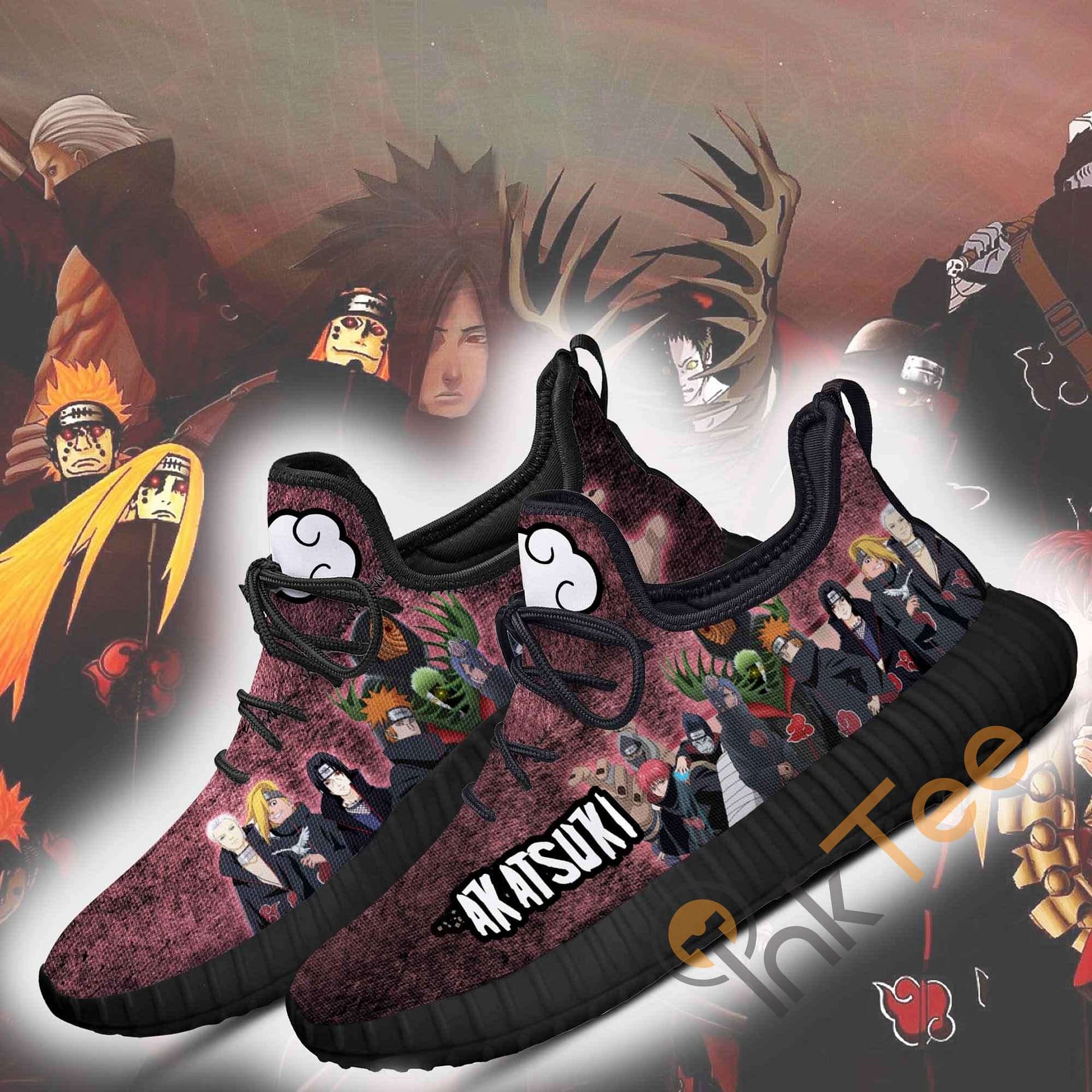 Inktee Store - Akatsuki Clan Members Naruto Anime Reze Shoes Image
