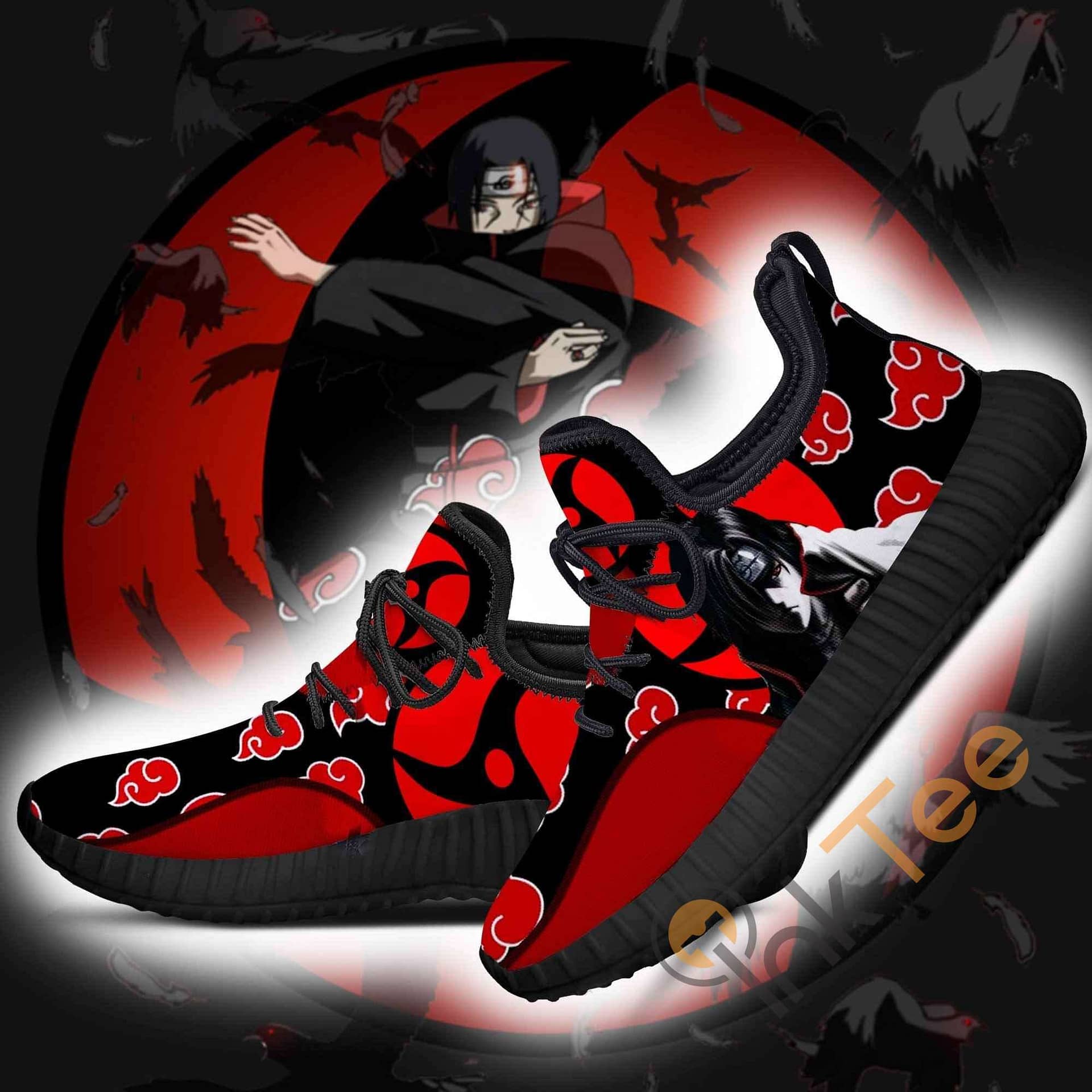 Inktee Store - Akatsuki Itachi Naruto Anime Reze Shoes Image
