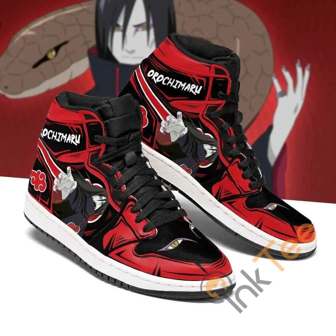 Akatsuki Orochimaru Naruto Sneakers Anime Air Jordan Shoes