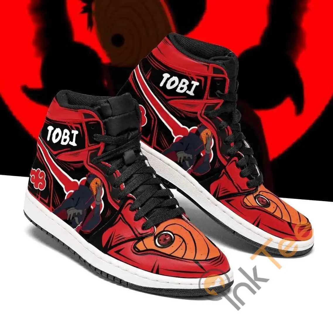 Akatsuki Tobi Naruto Sneakers Anime Air Jordan Shoes