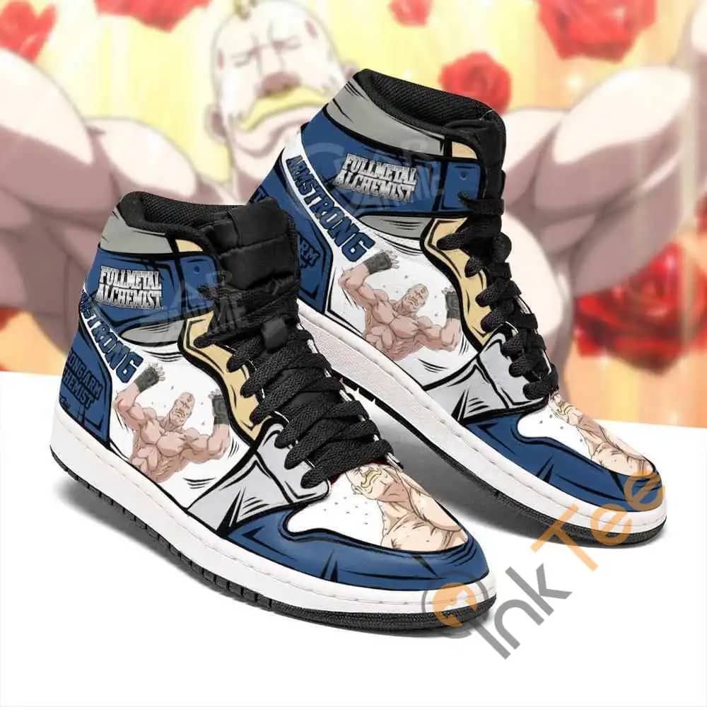 Alex Louis Armstrong Fullmetal Alchemist Sneakers Anime Air Jordan Shoes