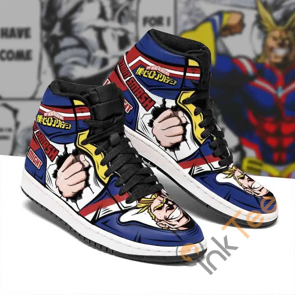 All Might Skill My Hero Academia Sneakers Anime Air Jordan Shoes