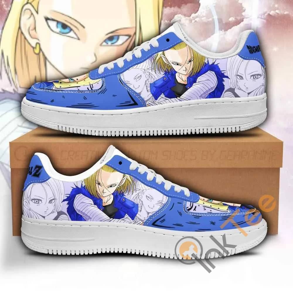 Android 18 Custom Dragon Ball Anime Nike Air Force Shoes