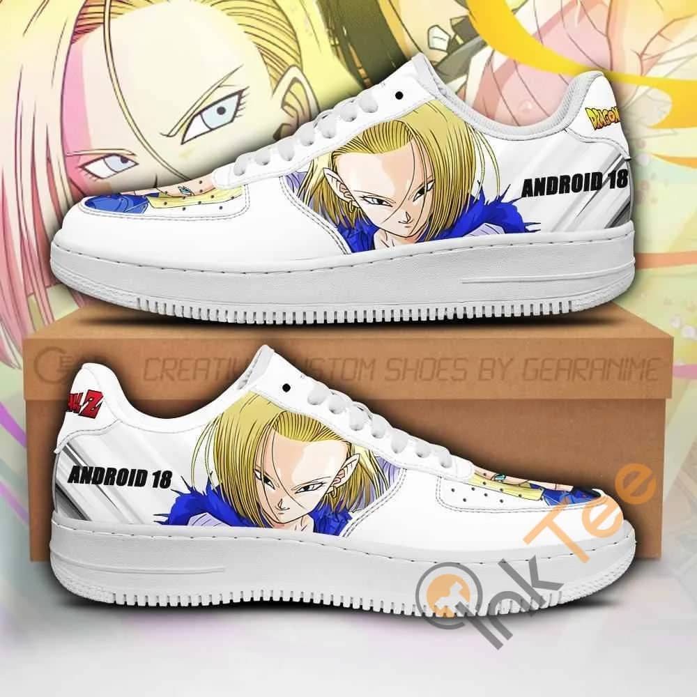 Android 18 Custom Dragon Ball Z Anime Nike Air Force Shoes