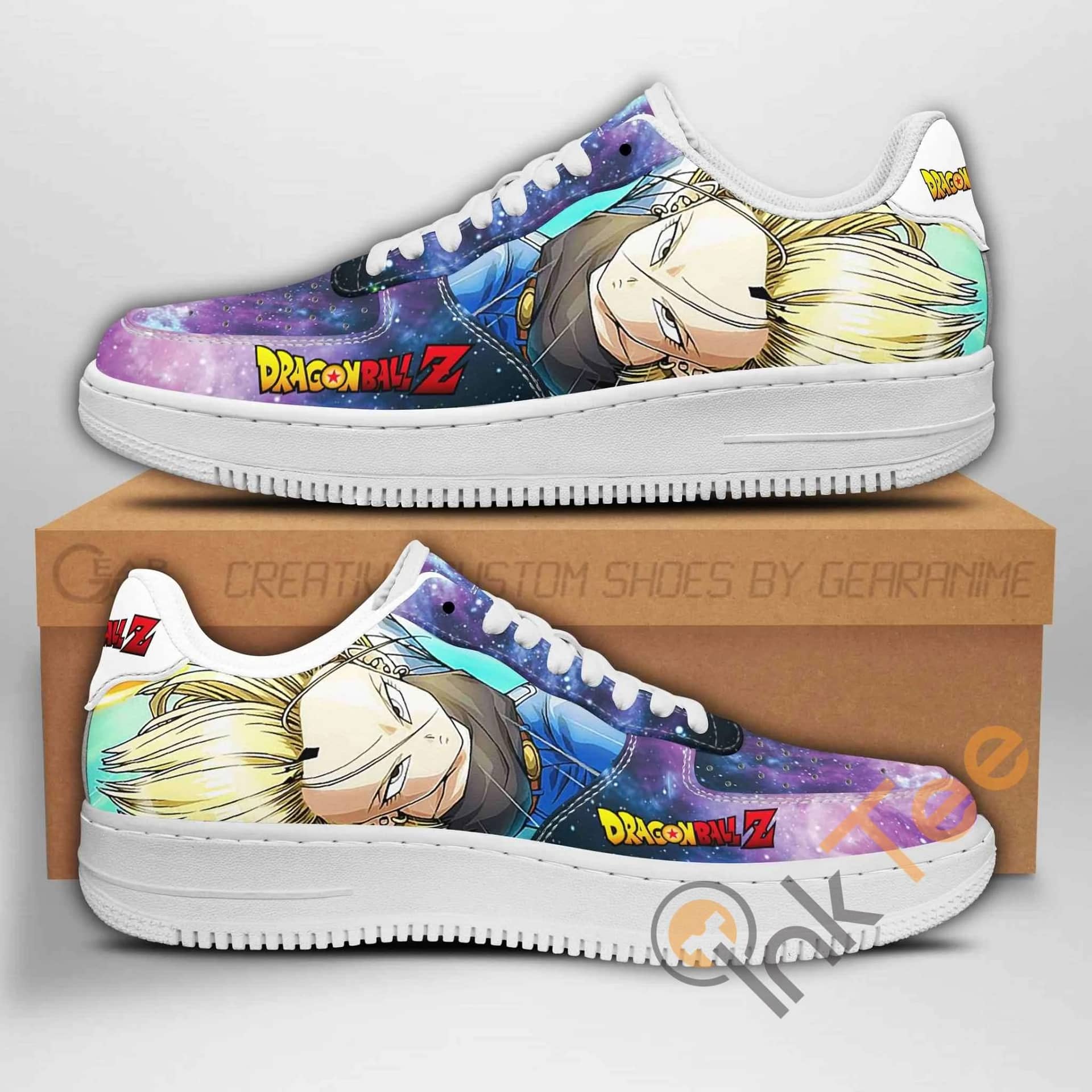 Android 18 Dragon Ball Z Anime Nike Air Force Shoes