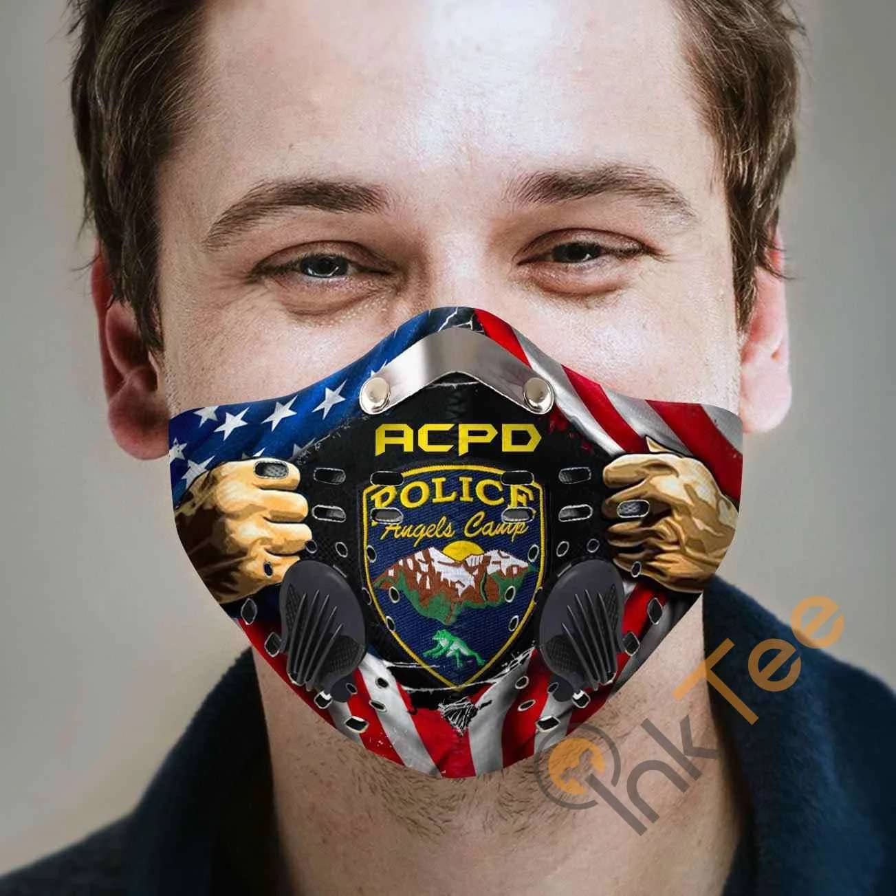 Angels Camp Police Department Filter Activated Carbon Pm 2.5 Fm Sku 2305 Face Mask