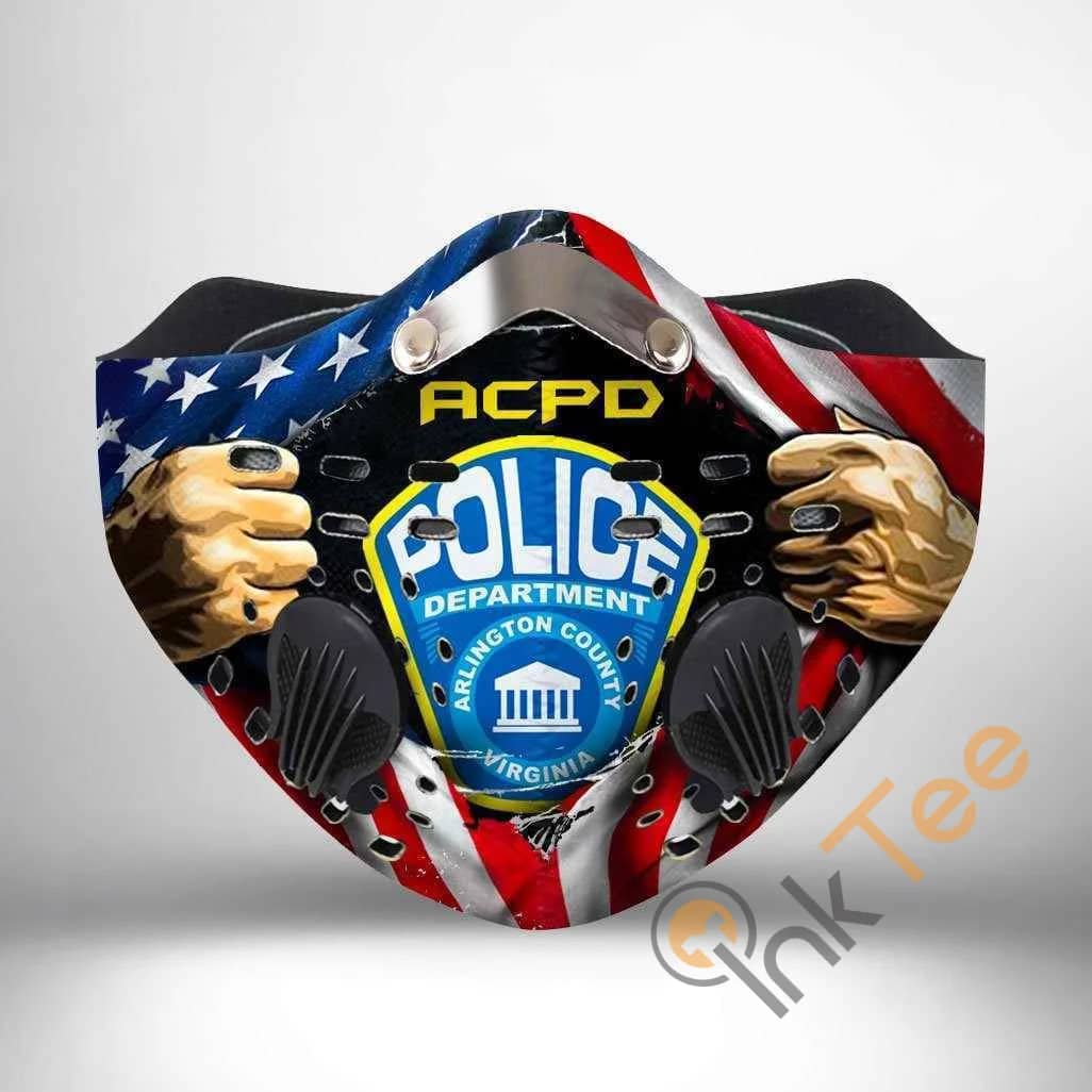 Arlington County Police Department Filter Activated Carbon Pm 2.5 Fm Sku 2372 Face Mask