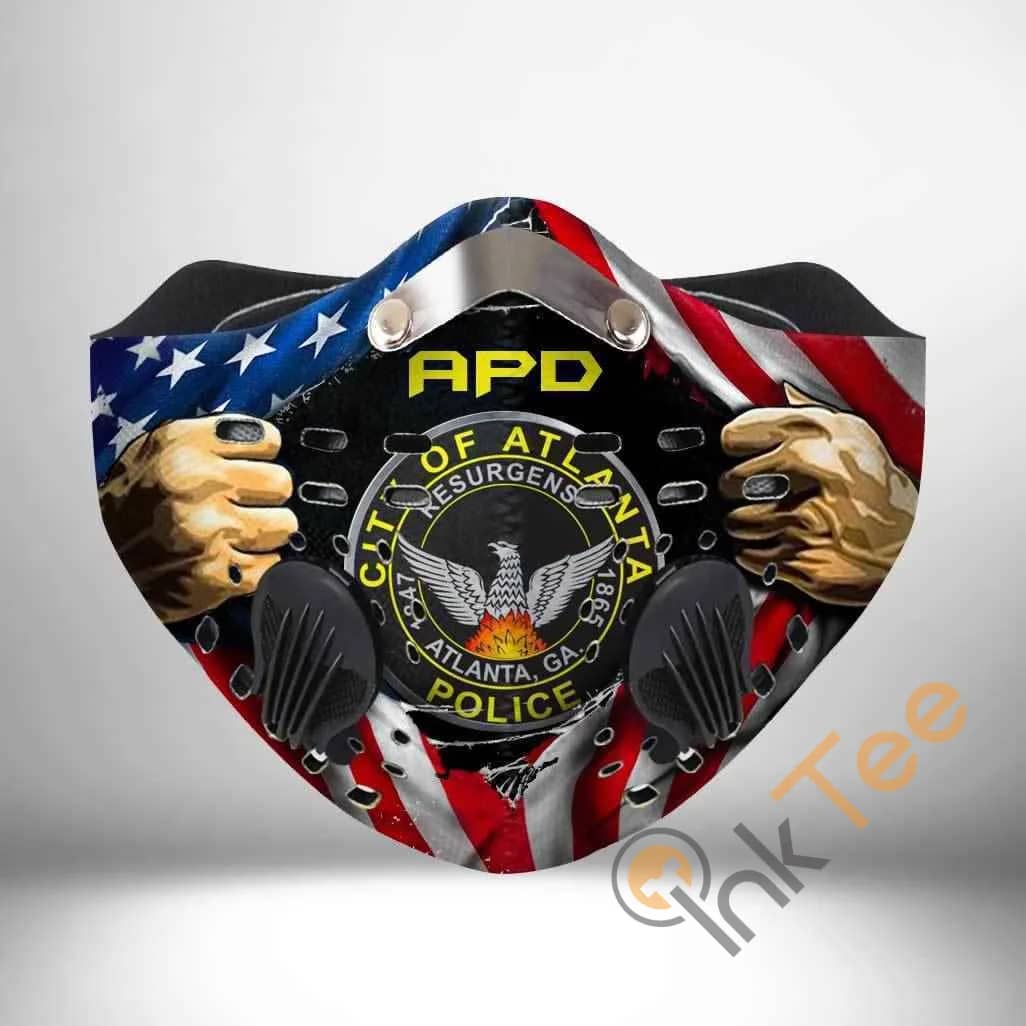 Atlanta Police Department Filter Activated Carbon Pm 2.5 Fm Sku 2207 Face Mask