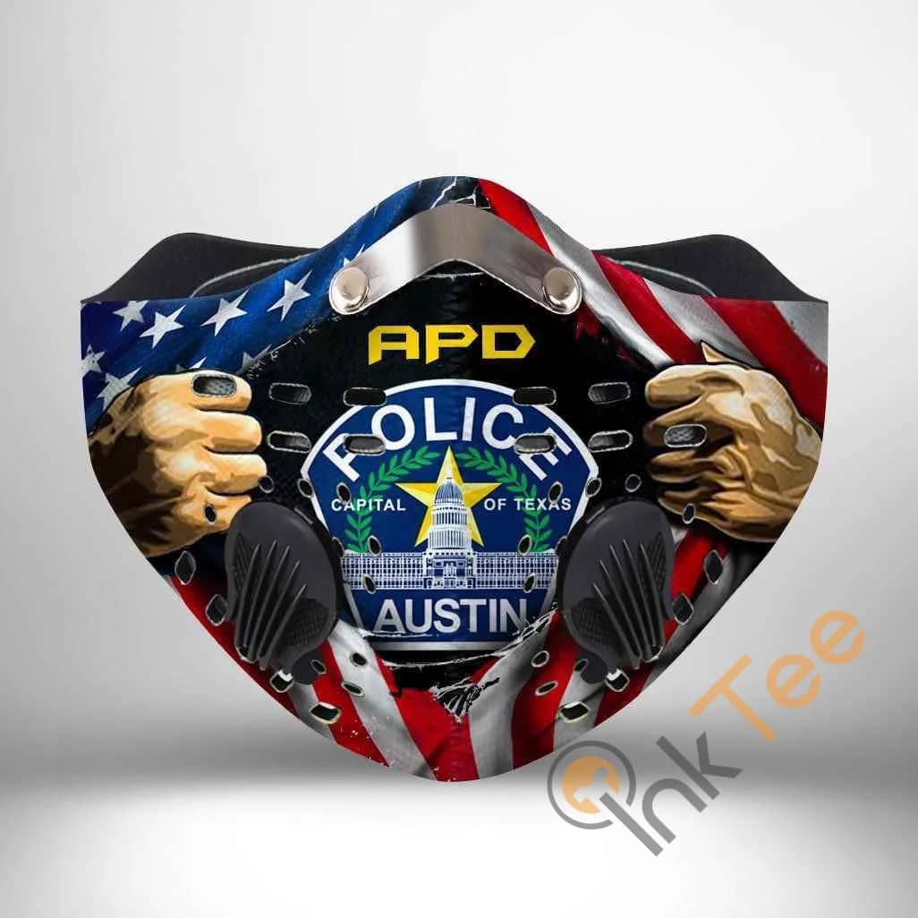 Austin Police Departmen Filter Activated Carbon Pm 2.5 Fm Sku 2320 Face Mask