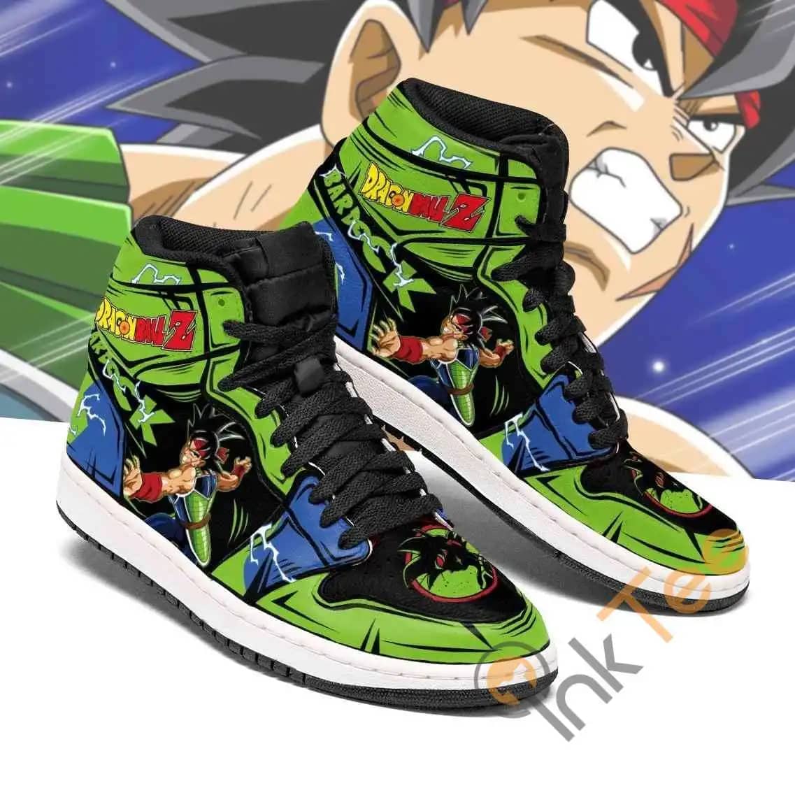 Bardock Dragon Ball Z Anime Sneakers Air Jordan Shoes