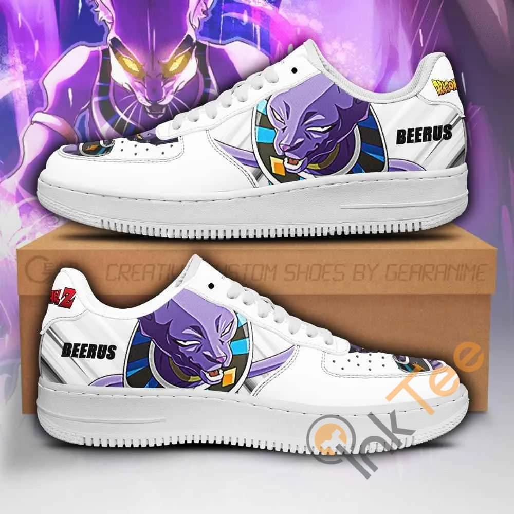 Beerus Custom Dragon Ball Z Anime Nike Air Force Shoes