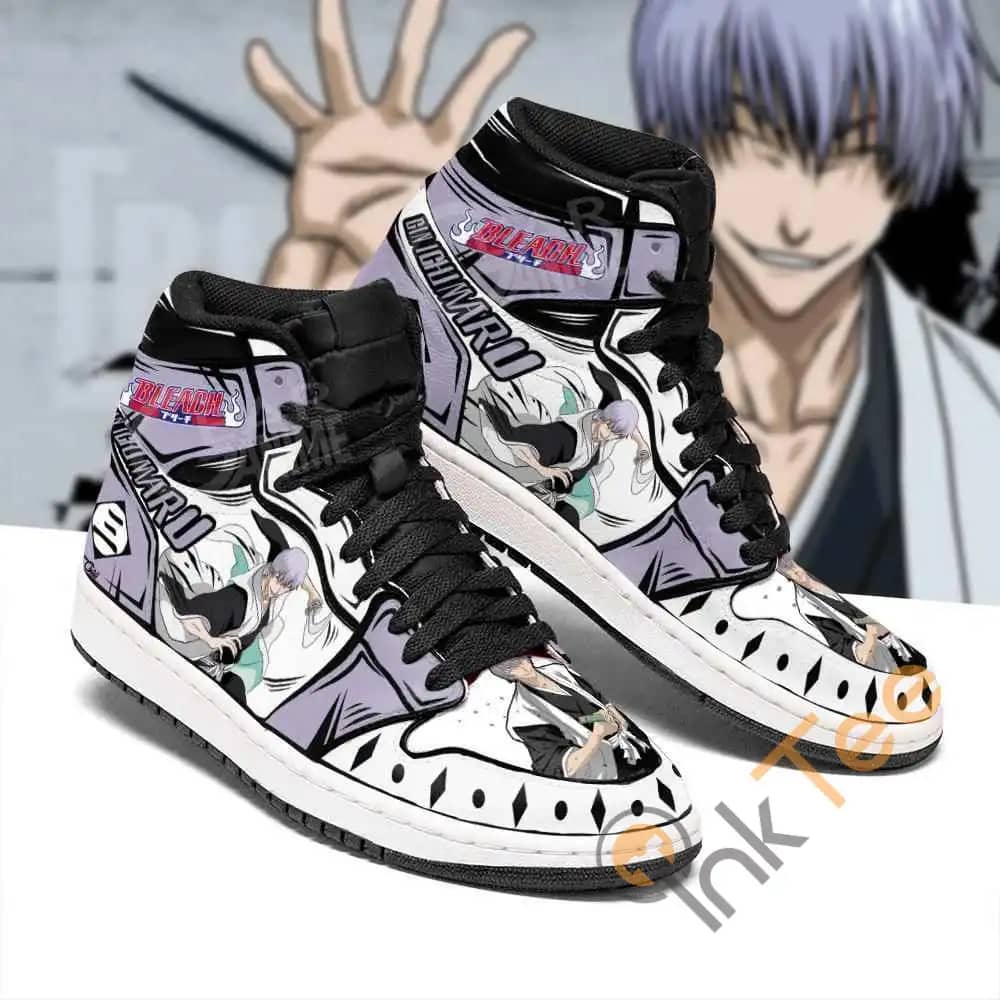 Bleach Gin Ichimaru Bleach Sneakers Anime Air Jordan Shoes
