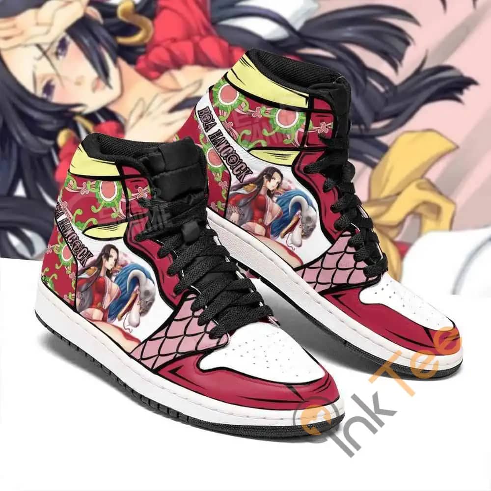 Boa Hancock One Piece Sneakers Anime Air Jordan Shoes