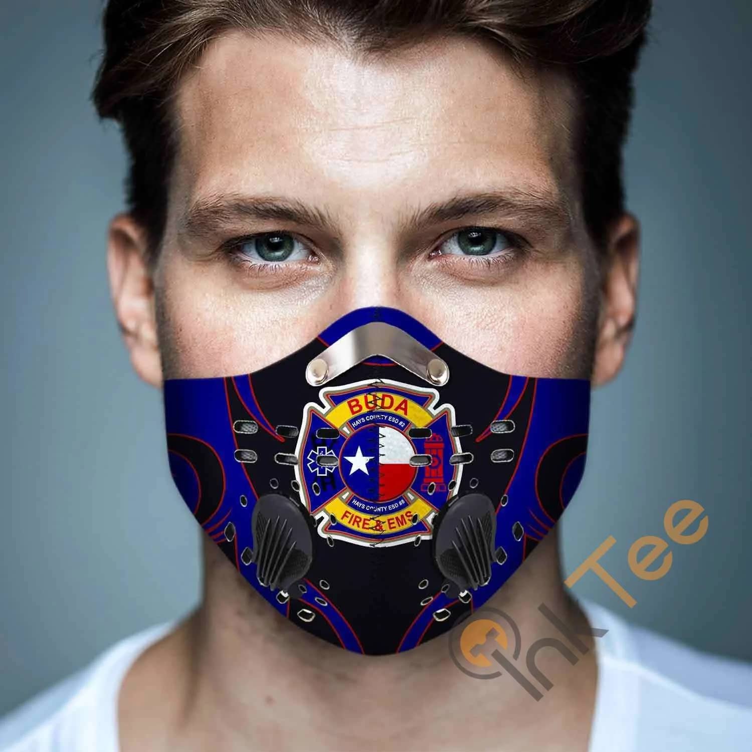 Buda-Fire-Department-(Texas) Filter Activated Carbon Pm 2.5 Fm Sku 3460 Face Mask