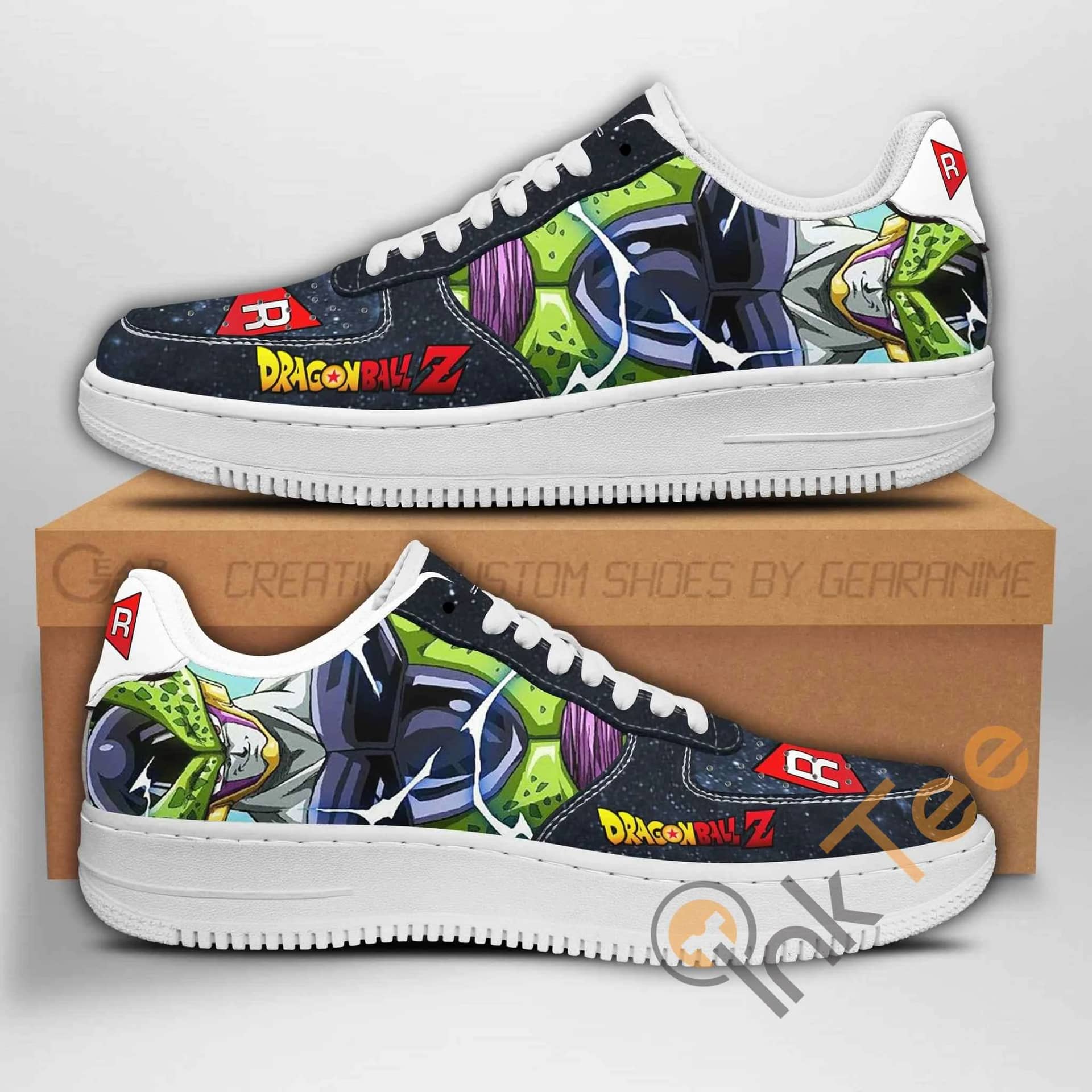 Cell Dragon Ball Z Anime Nike Air Force Shoes