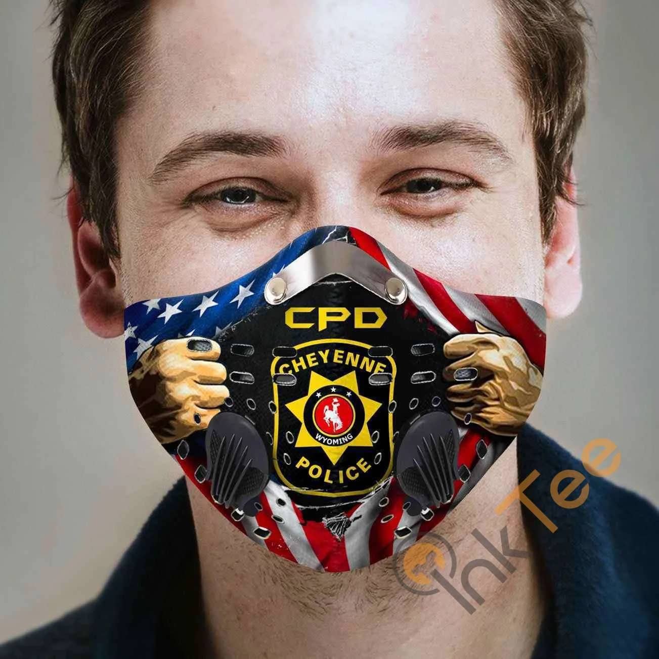 Cheyenne Police Department Filter Activated Carbon Pm 2.5 Fm Sku 2284 Face Mask