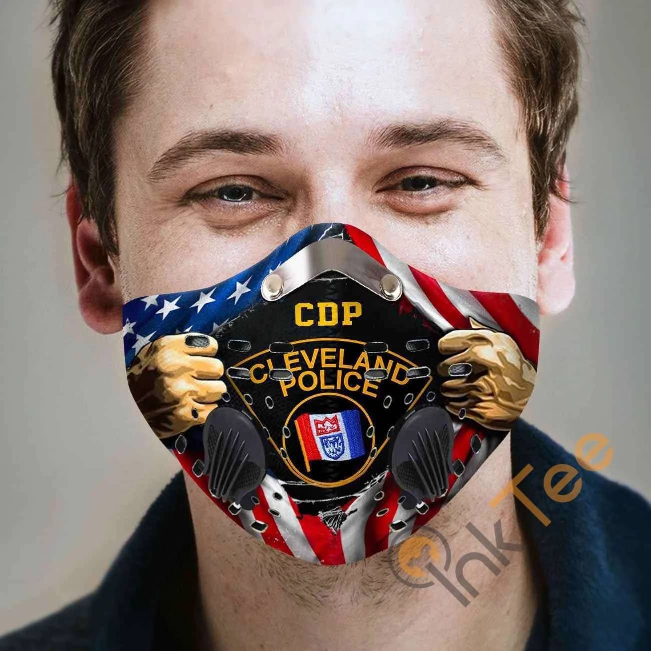 Cleveland Division Of Police Filter Activated Carbon Pm 2.5 Fm Sku 2349 Face Mask