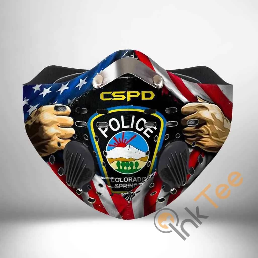 Colorado Springs Police Department Filter Activated Carbon Pm 2.5 Fm Sku 2223 Face Mask