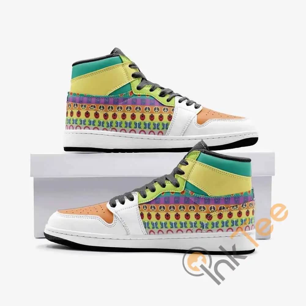 Colorful Patterns Jojo's Bizarre Adventure Custom Air Jordan Shoes