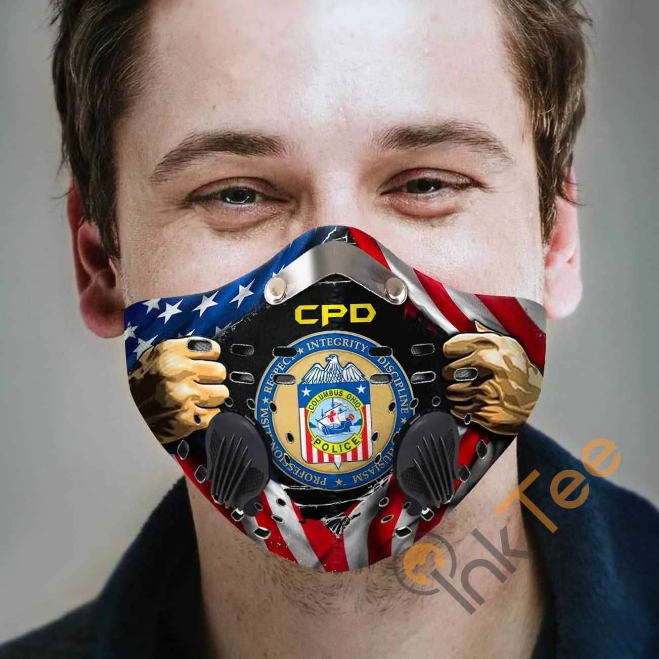 Columbus Division Of Police Filter Activated Carbon Pm 2.5 Fm Sku 2205 Face Mask