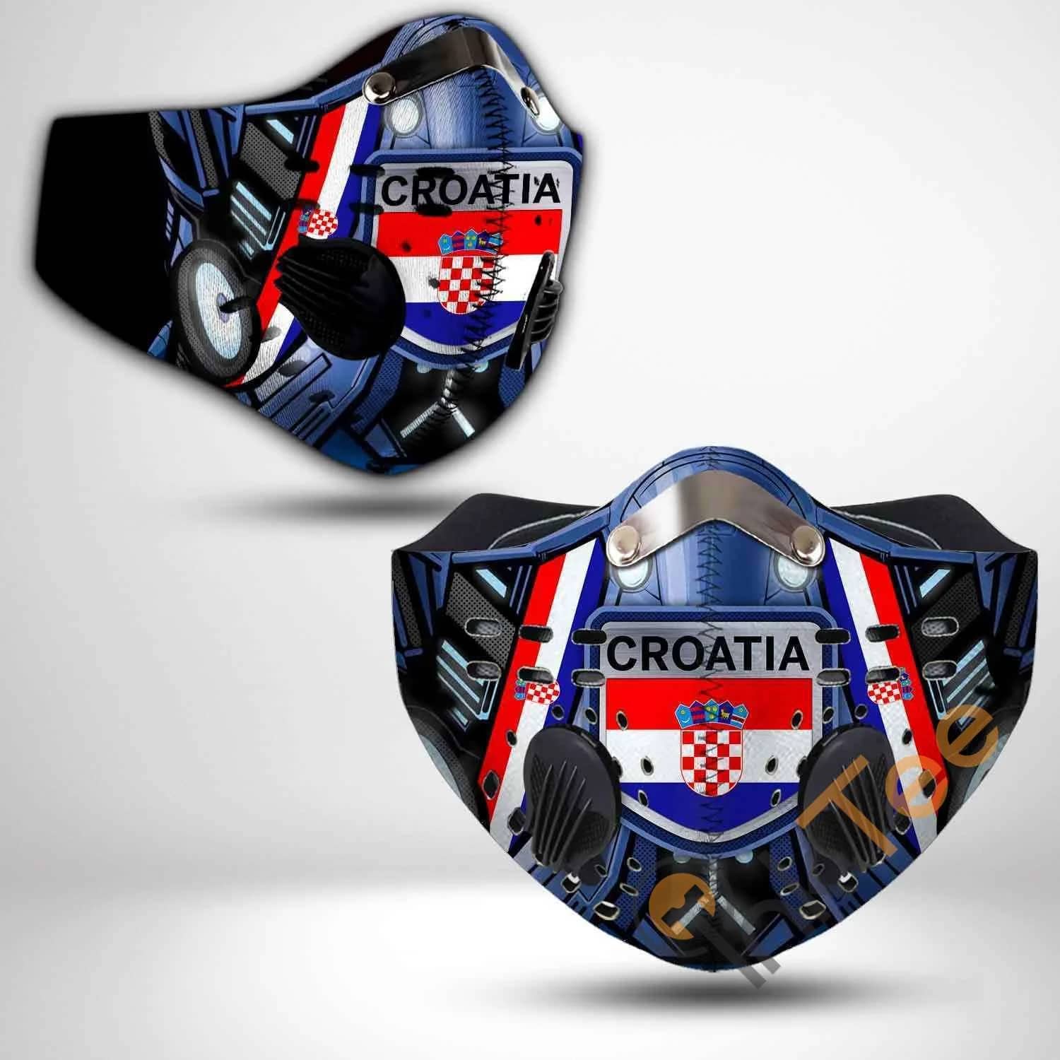 Croatia Filter Activated Carbon Pm 2.5 Fm Sku 3437 Face Mask