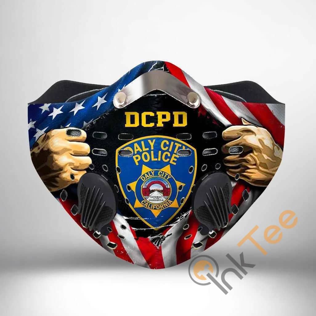 Daly City Police Department Filter Activated Carbon Pm 2.5 Fm Sku 2339 Face Mask