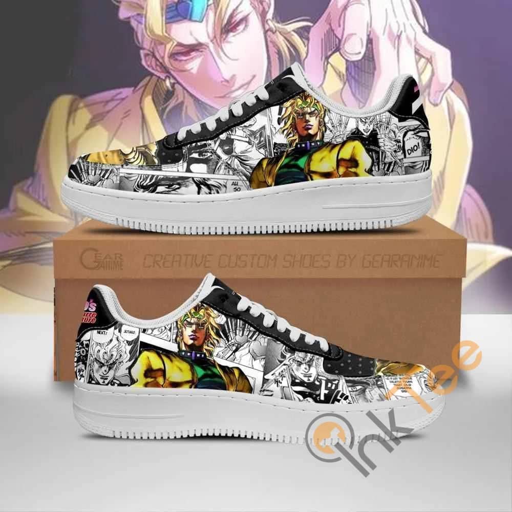Dio Brando Manga Style Jojo's Anime Nike Air Force Shoes