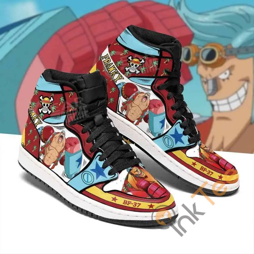 Franky Straw Hat Priates One Piece Sneakers Anime Air Jordan Shoes
