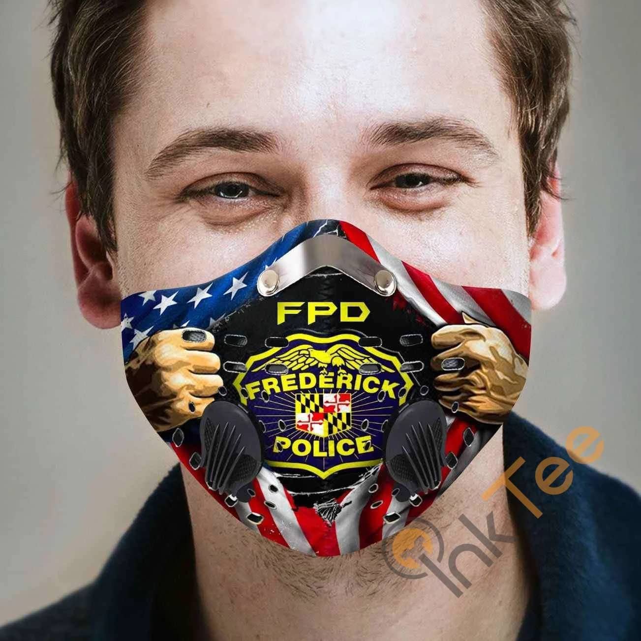 Frederick Police Department Filter Activated Carbon Pm 2.5 Fm Sku 2366 Face Mask