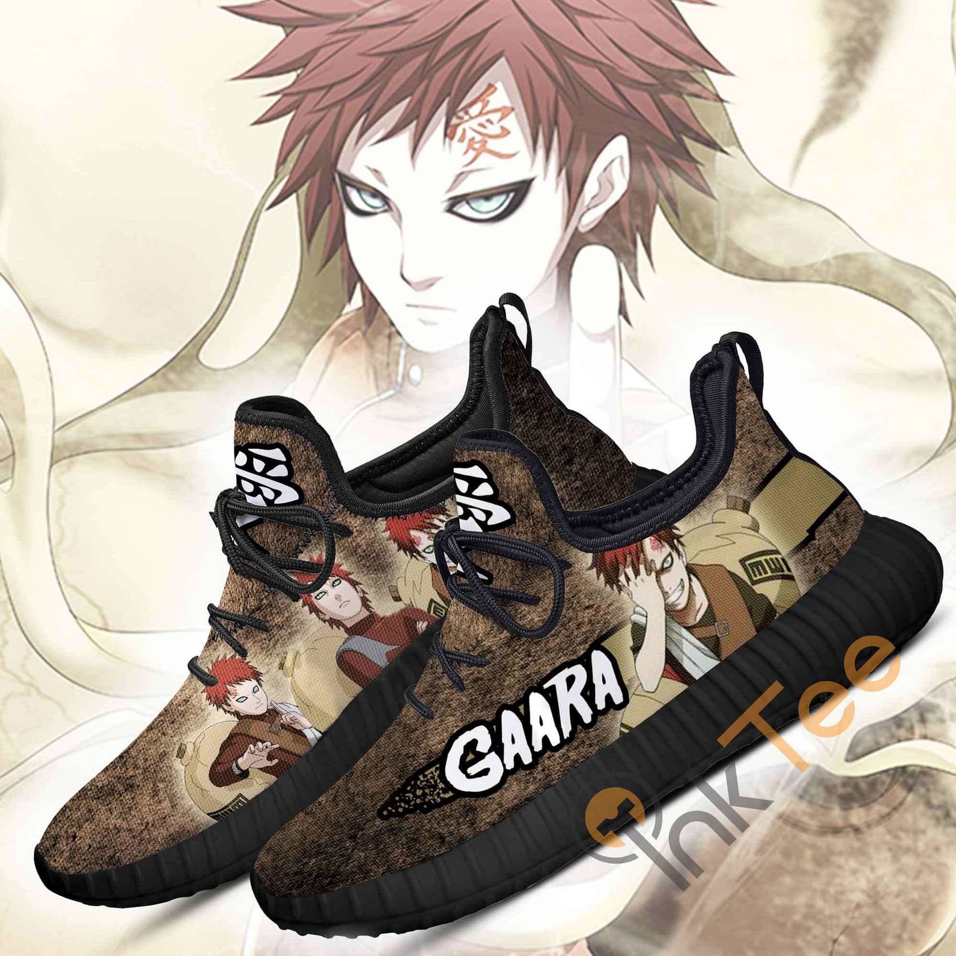 Inktee Store - Gaara Naruto Anime Reze Shoes Image