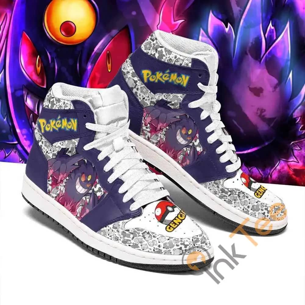 Gengar Cute Pokemon Sneakers Air Jordan Shoes