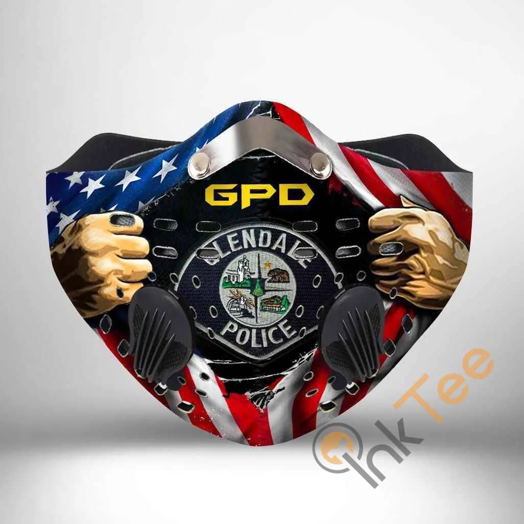 Glendale Police Department Filter Activated Carbon Pm 2.5 Fm Sku 2327 Face Mask