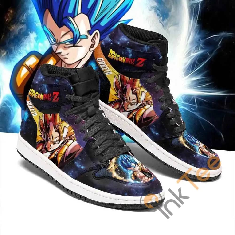 Gogeta Galaxy Dragon Ball Z Sneakers Anime Air Jordan Shoes