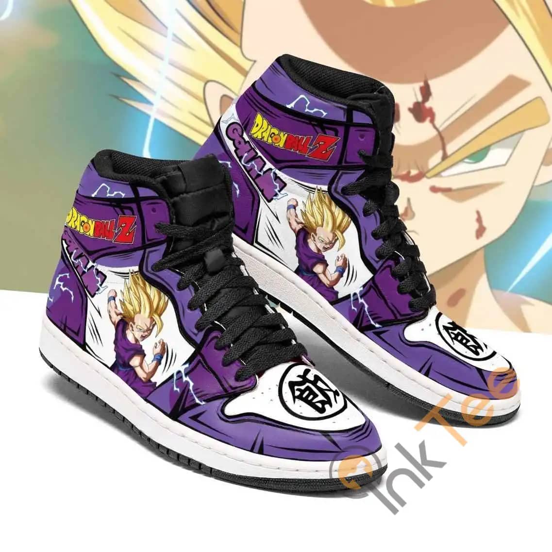 Gohan Dragon Ball Z Anime Sneakers Air Jordan Shoes