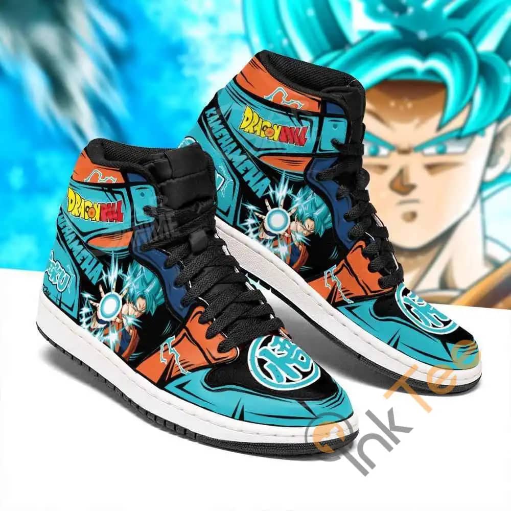 Goku Blue Dragon Ball Sneakers Anime Air Jordan Shoes