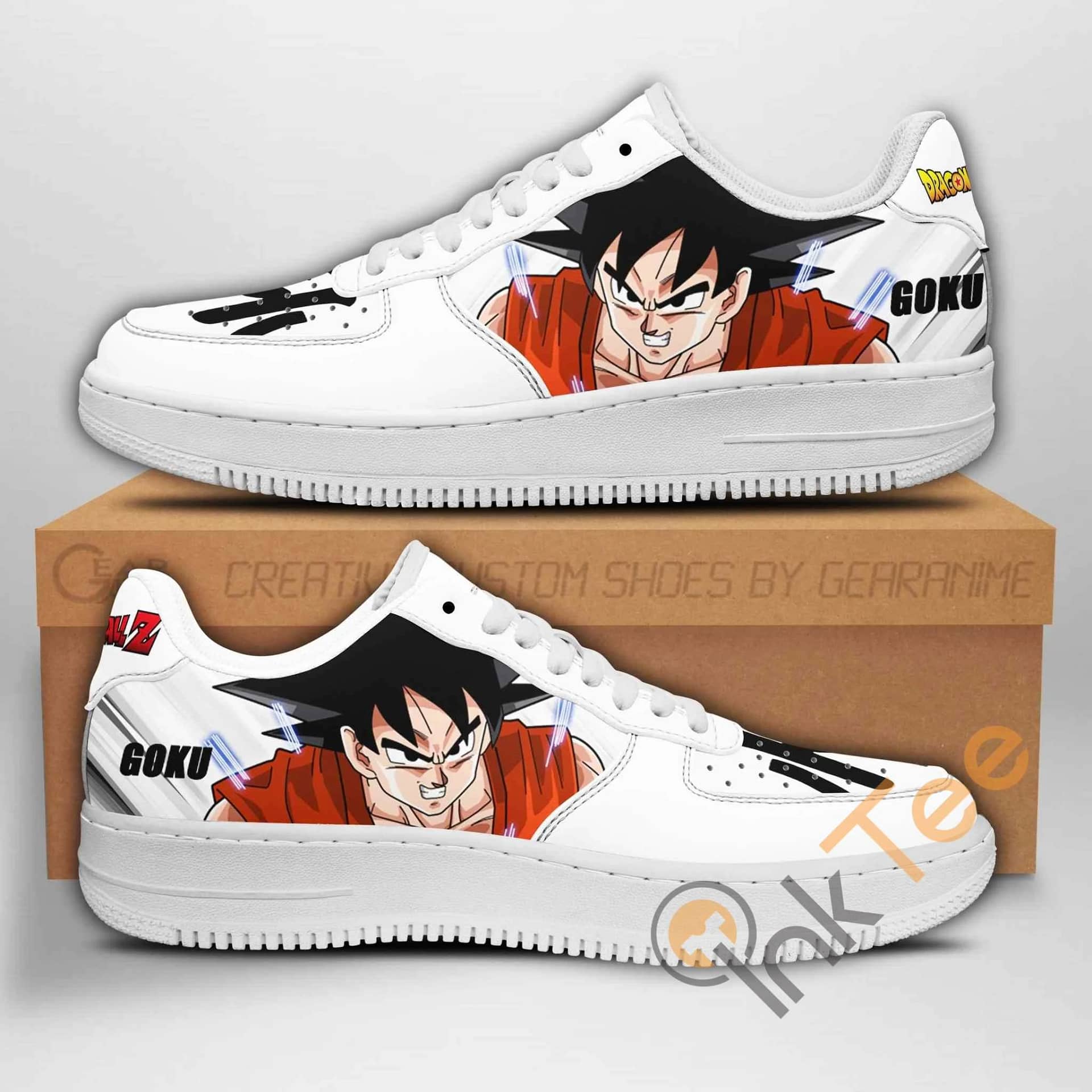 Goku Custom Dragon Ball Z Anime Nike Air Force Shoes