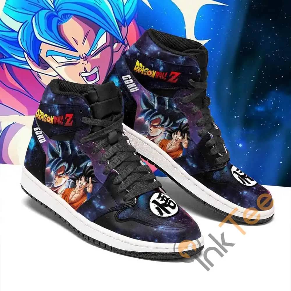 Goku Galaxy Dragon Ball Z Sneakers Anime Air Jordan Shoes