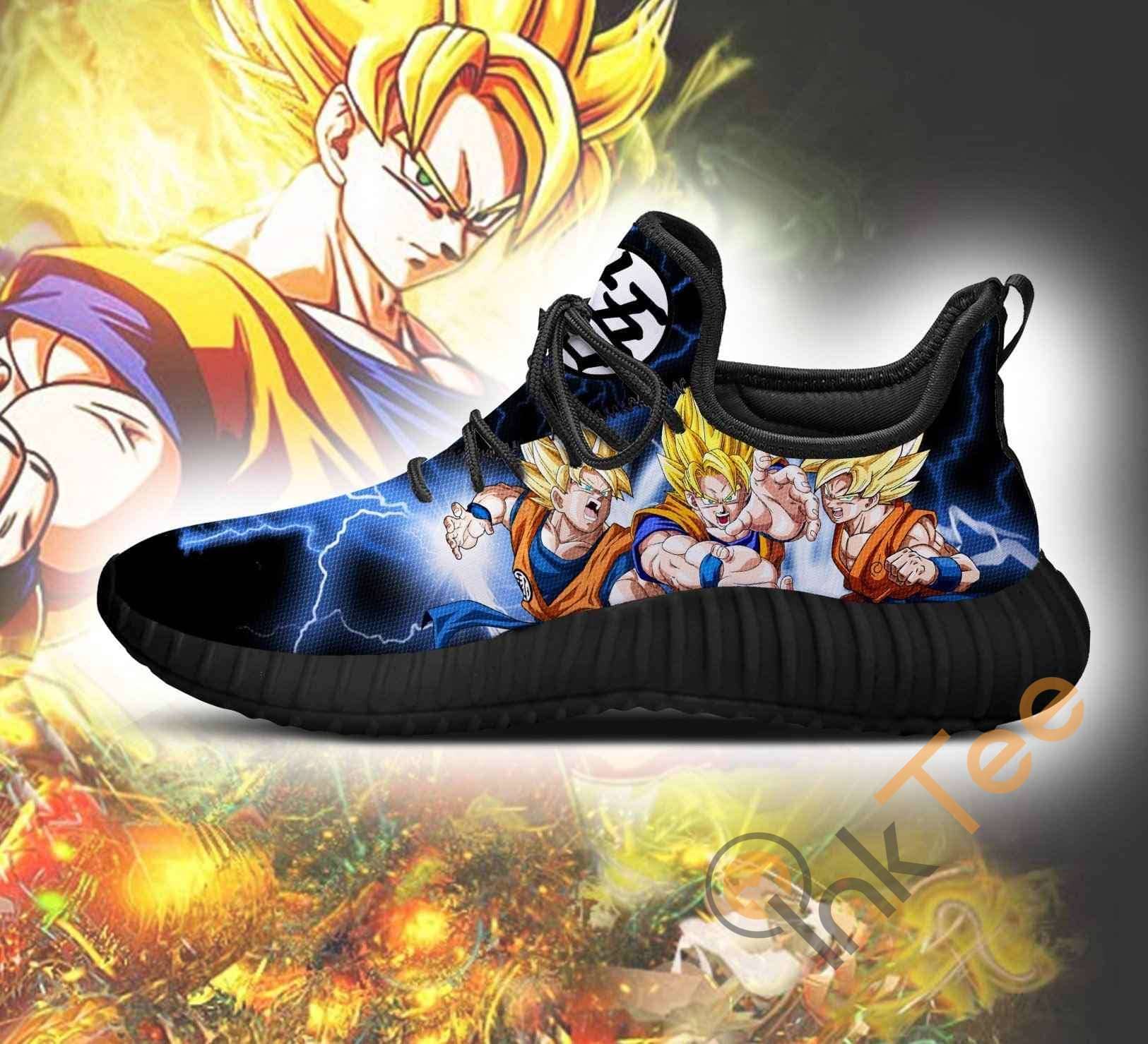 Inktee Store - Goku Super Saiyan Dragon Ball Anime Reze Shoes Image