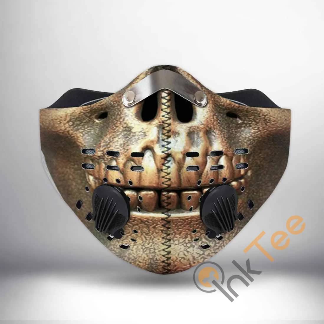 Golden Skull Filter Activated Carbon Pm 2.5 Fm Sku 369 Face Mask
