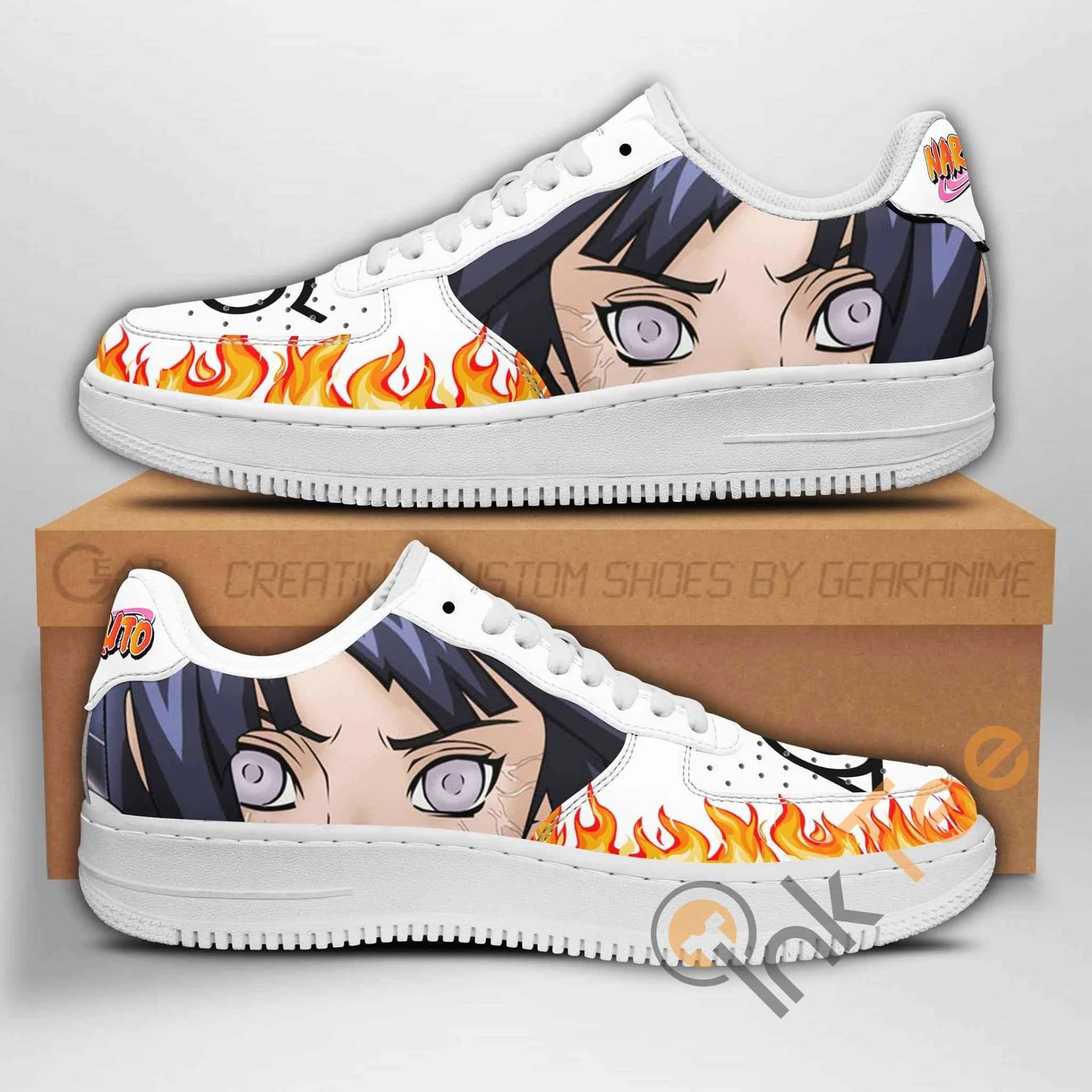 Hinata Hyuga Eyes Naruto Anime Nike Air Force Shoes