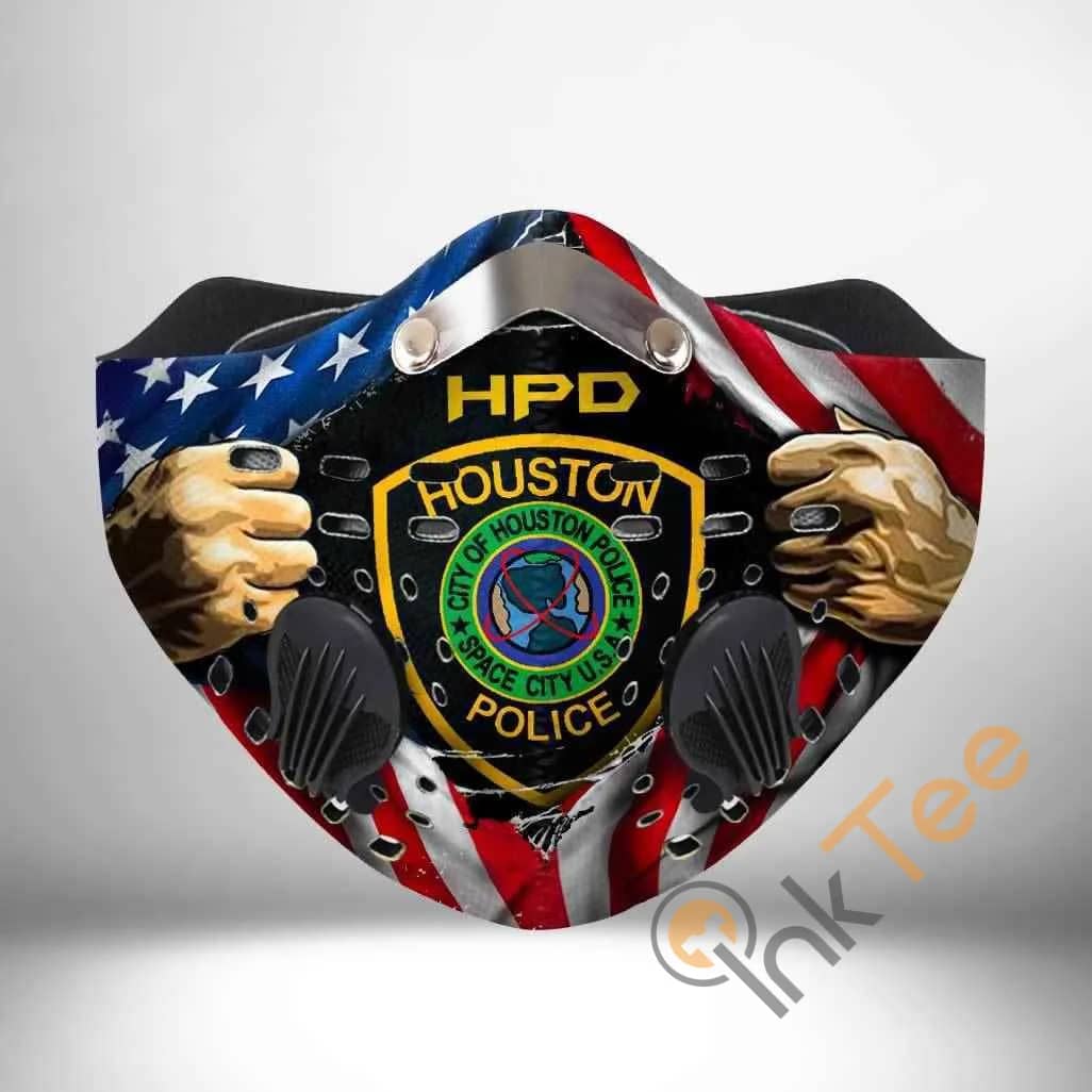 Houston Police Department Filter Activated Carbon Pm 2.5 Fm Sku 2215 Face Mask