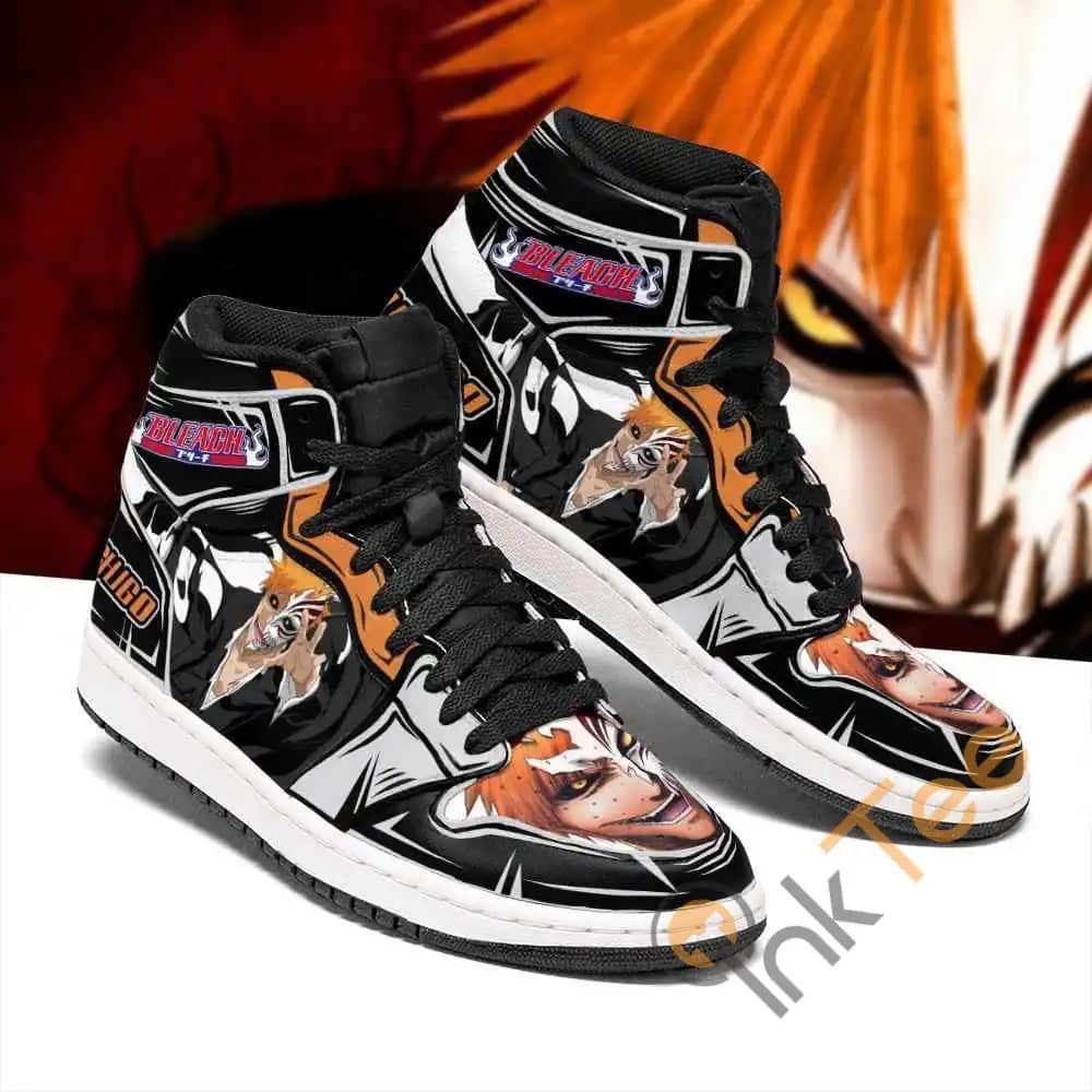 Ichigo Half Hollow Bleach Sneakers Anime Air Jordan Shoes