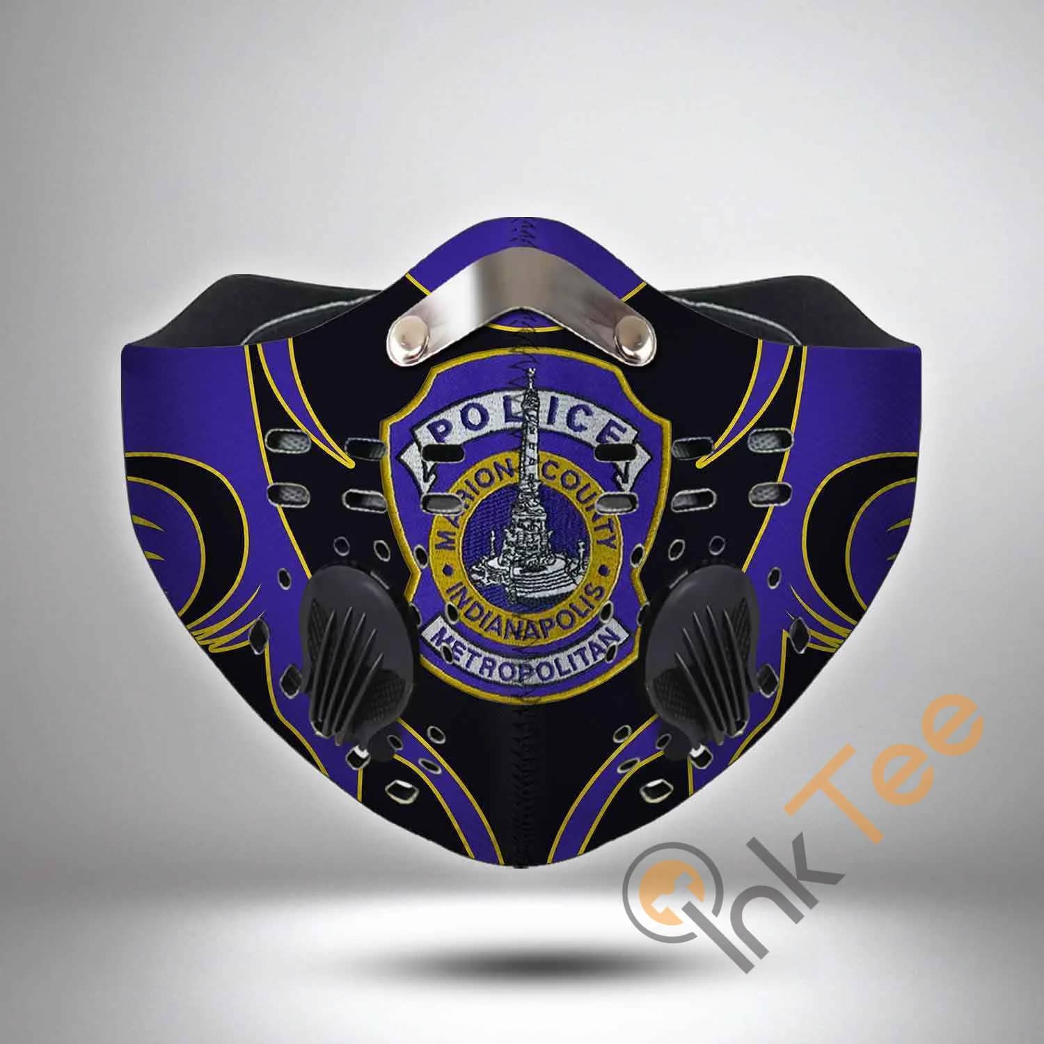 Indianapolis Metropolitan Police Department Filter Activated Carbon Pm 2.5 Fm Sku 3468 Face Mask