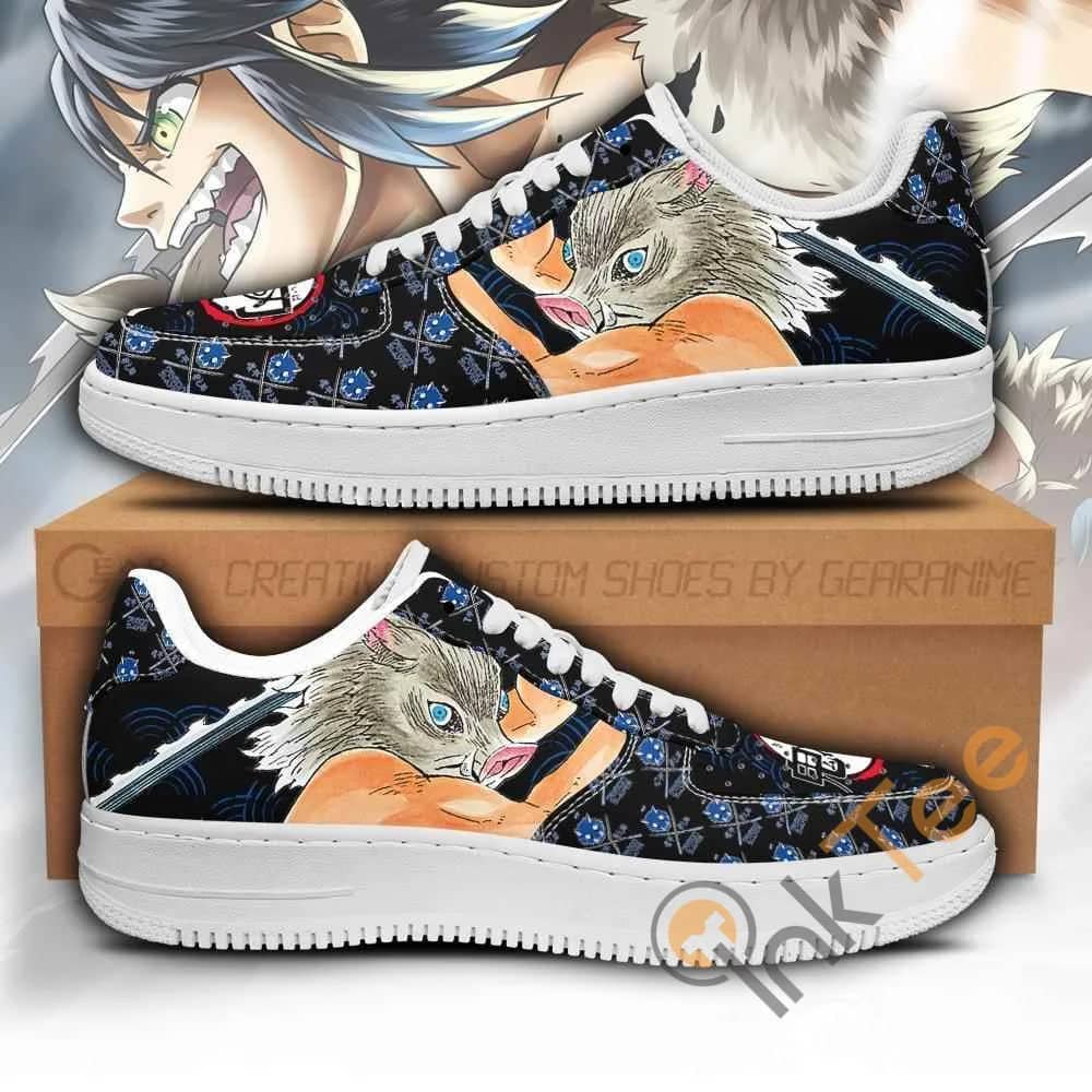 Inosuke Custom Demon Slayer Anime Nike Air Force Shoes