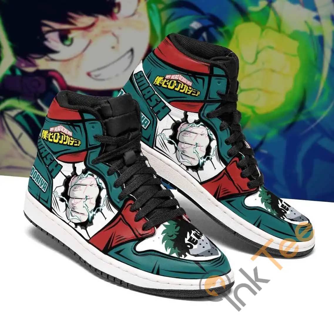 Izuku Midoriya Skill My Hero Academia Sneakers Anime Air Jordan Shoes