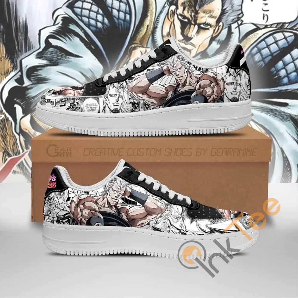 Jean Pierre Polnareff Manga Style Jojo's Anime Nike Air Force Shoes