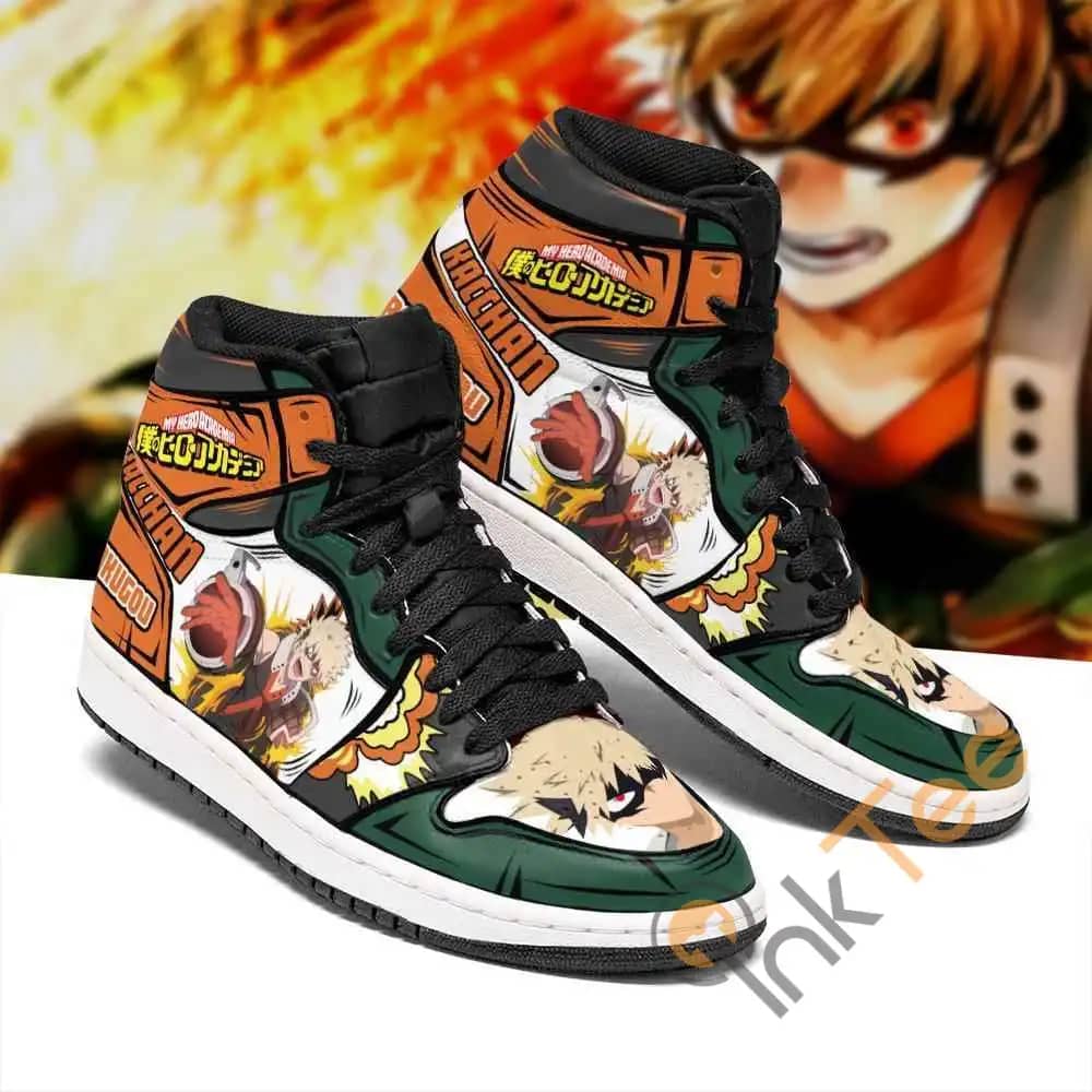 Katsuki Kacchan Custom My Hero Academia Sneakers Anime Air Jordan Shoes