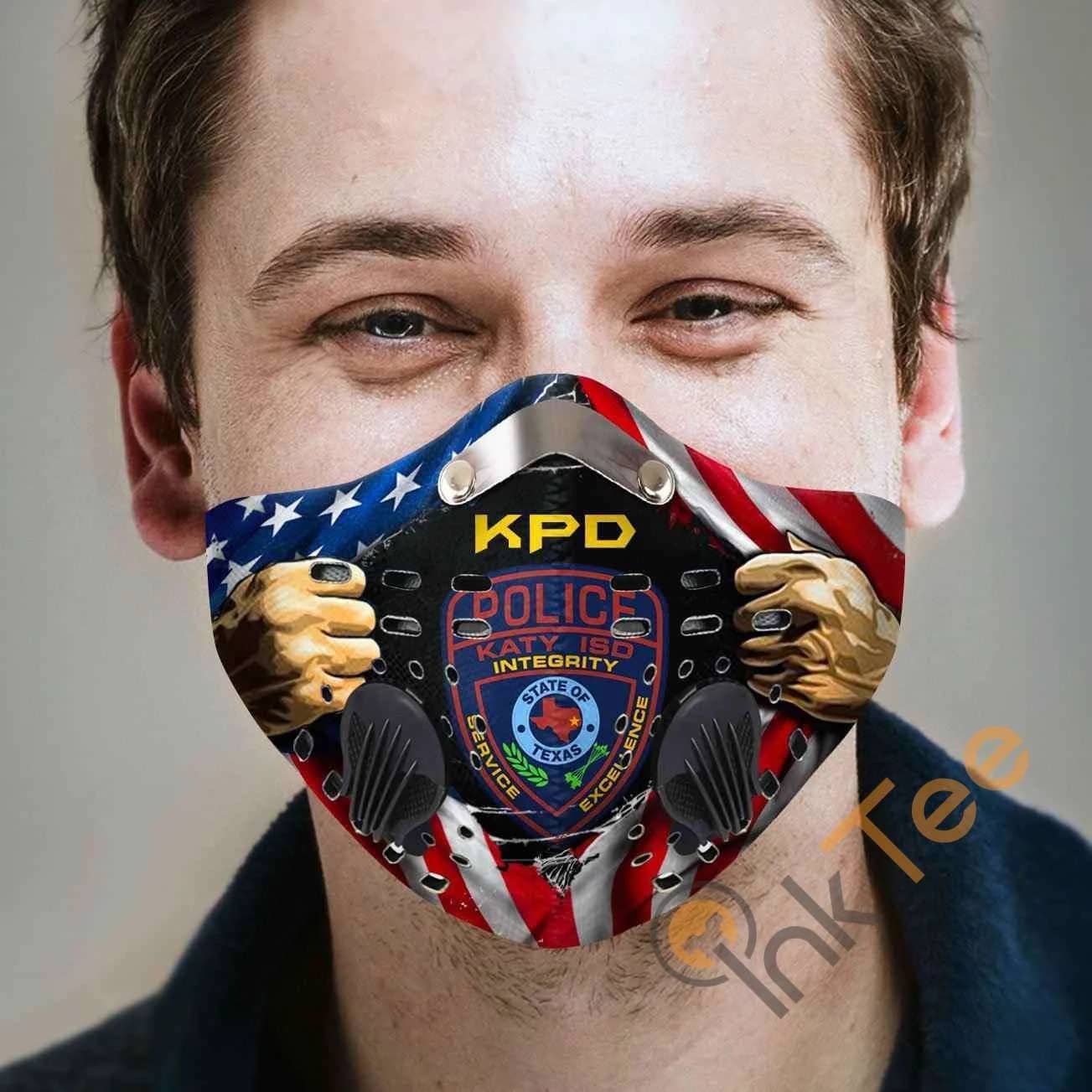 Katy Police Department Filter Activated Carbon Pm 2.5 Fm Sku 2321 Face Mask