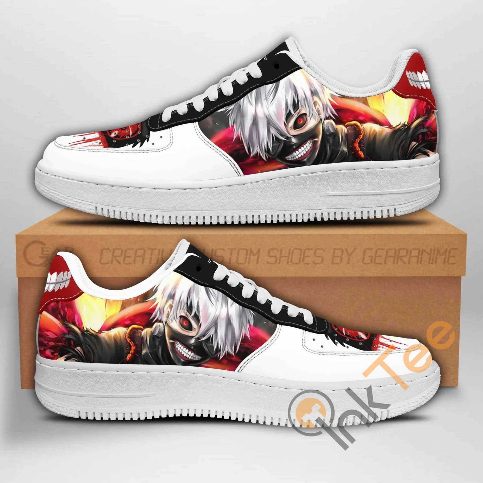 Ken Kaneki Tokyo Ghoul Anime Nike Air Force Shoes